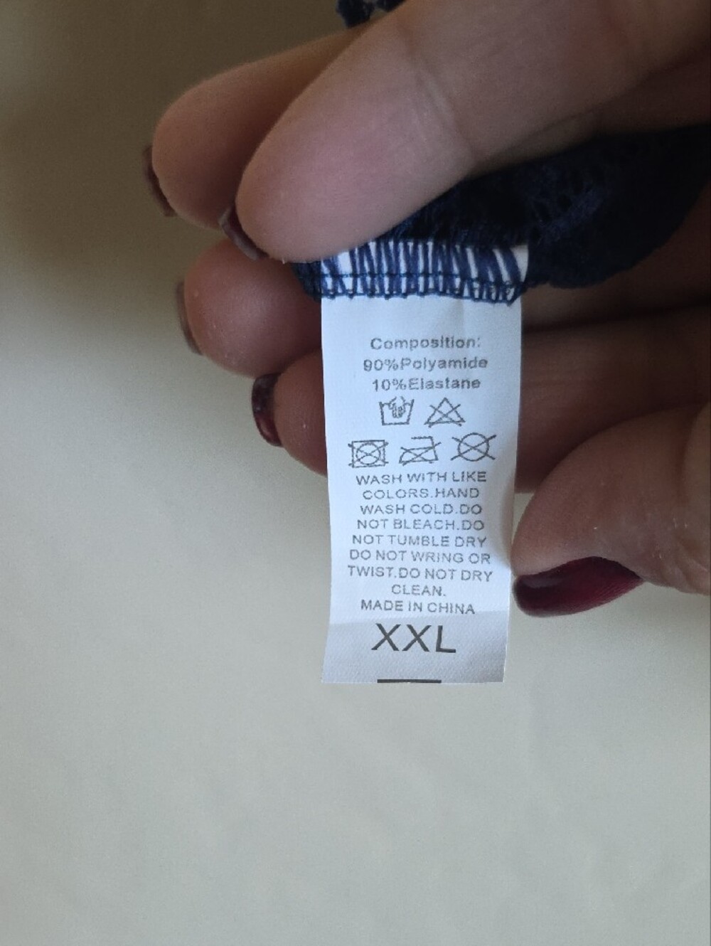 Blue Lace Bralette Crop Top - Unbranded - Picture 3 of 6